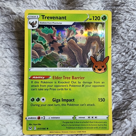 🤍 Trevenant Trick Or Trade BOOster Card - Picture 2 of 3